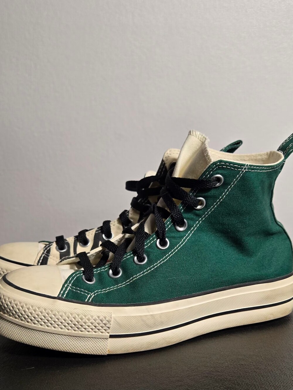 Converse Chuck Taylor Half Green Half Zebra Platform Men's 7 Women's 9